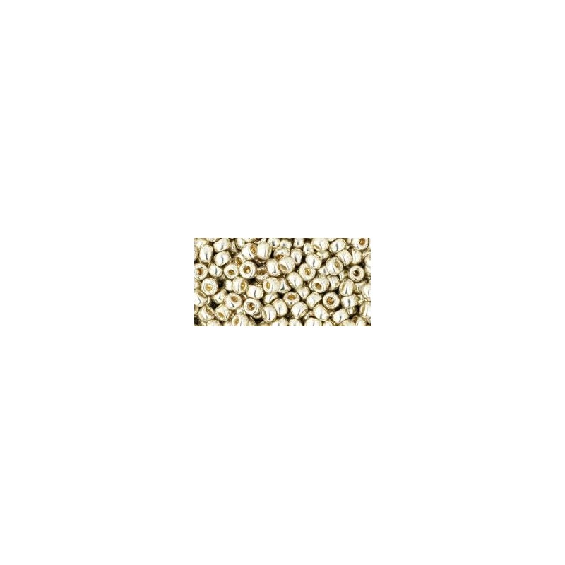 TOHO Round Beads 8/0 PF Galvanized Aluminium - 10g TOHO Round Beads 8/0 PF Galvanized Aluminium - 10g
