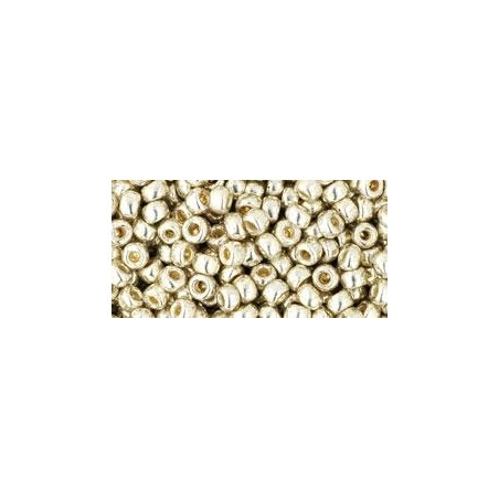 TOHO Round Beads 8/0 PF Galvanized Aluminium - 10g