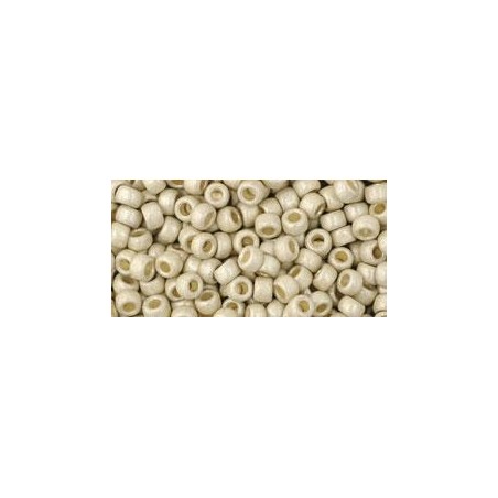 TOHO Round Beads 8/0 Permanent Finish Matte Galvanized Aluminium - 10g