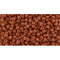TOHO Round Beads 11/0 Semi Glazed - Burnt Orange - 10g