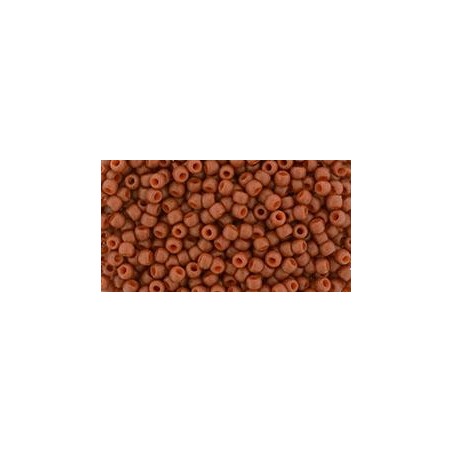 TOHO Round Beads 11/0 Semi Glazed - Burnt Orange - 10g