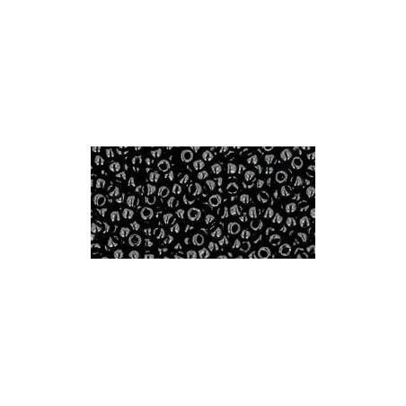 TOHO Round Beads 11/0 Opaque Jet - 10g