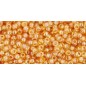 TOHO Round Beads 11/0 Transparent Rainbow Medium Topaz - 10g