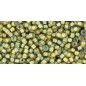 TOHO Round Beads 11/0 Inside-Color Luster Black Diamond/Opaque Yellow Lined - 10g