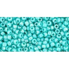 TOHO Round Beads 11/0 Opaque-Rainbow Turquoise - 10g