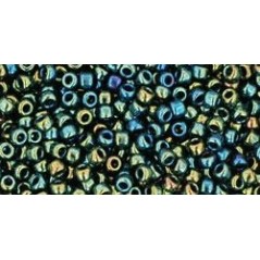 TOHO Round Beads 11/0 Metallic Iris Green/Brown - 10g