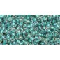 TOHO Round Beads 11/0 Inside-Color Rainbow Crystal/Teal Lined - 10g