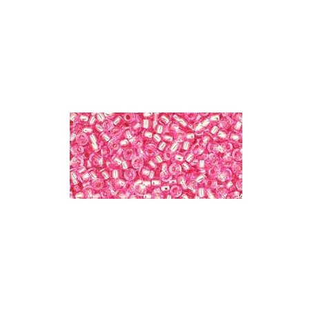 TOHO Round Beads 11/0 Silver-Lined Pink - 10g
