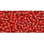 TOHO Round Beads 11/0 Silver-Lined Frosted Ruby - 10g