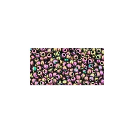 TOHO Round Beads 11/0 Higher-Metallic Purple/Green Iris - 10g