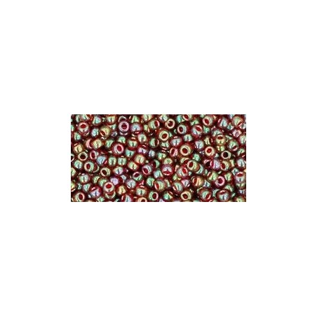 TOHO Round Beads 11/0 Gold-Lustered Rust - 10g