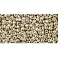 TOHO Round Beads 11/0 Permanent Finish Galvanized Aluminum - 10g