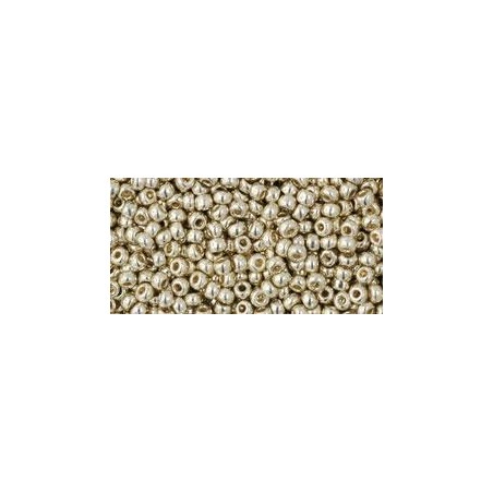 TOHO Round Beads 11/0 Permanent Finish Galvanized Aluminum - 10g