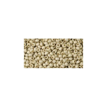 TOHO Round Beads 11/0 Permanent Finish Matte Galvanized Aluminium - 10g