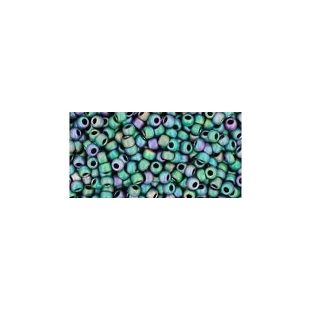 TOHO Round Beads 11/0 Matte-Color Iris Teal - 10g