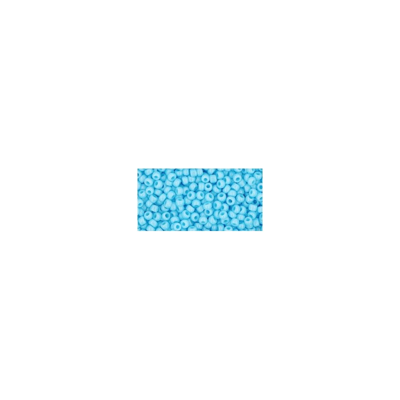 TOHO Round Beads 11/0 Opaque Blue Turquoise - 10g