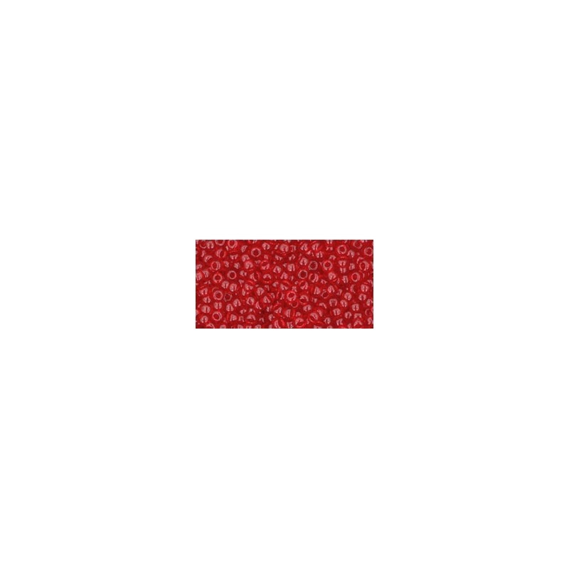 TOHO Round Beads 11/0 Transparent Ruby - 10g