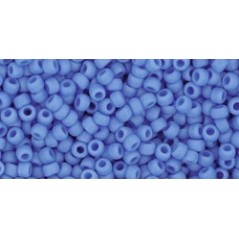 TOHO Round Beads 11/0 Opaque-Frosted Cornflower - 10g