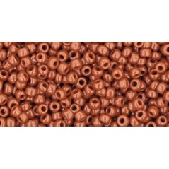 TOHO Round Beads 11/0 Opaque Terra Cotta - 10g