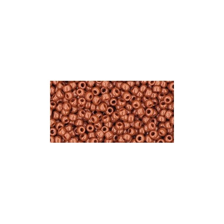 TOHO Round Beads 11/0 Opaque Terra Cotta - 10g