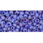 TOHO Round Beads 11/0 Transparent-Rainbow-Frosted Dark Sapphire  - 10g