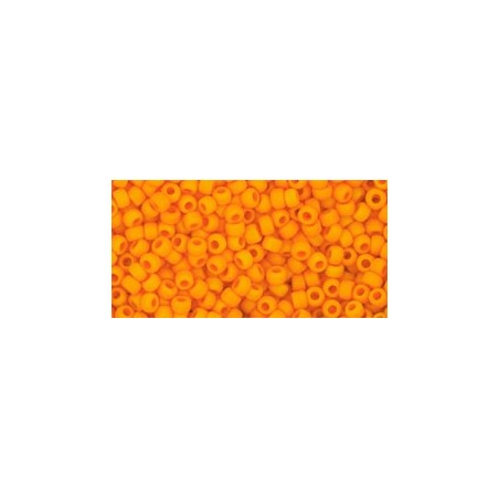 TOHO Round Beads 11/0 Opaque-Frosted Cantelope - 10g
