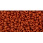 TOHO Round Beads 11/0 Opaque-Frosted Terra Cotta - 10g