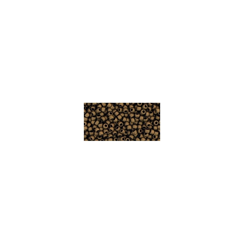 TOHO Round Beads 11/0 Frosted Bronze - 10g