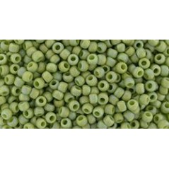 TOHO Round Beads 11/0 Semi Glazed Rainbow Honeydew - 10g