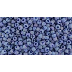 TOHO Round Beads 11/0 Semi Glazed Rainbow Soft Blue - 10g