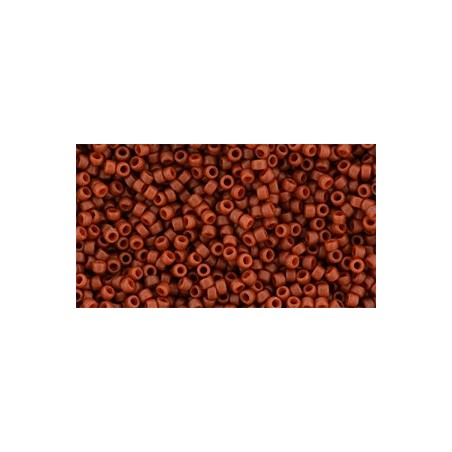 TOHO Round Beads 15/0 Semi Glazed - Burnt Orange - 10g