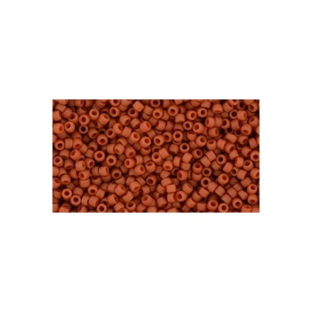 TOHO Round Beads 15/0 Semi Glazed - Orange - 10g