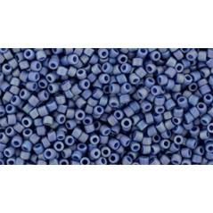 TOHO Round Beads 15/0 Semi Glazed Rainbow - Soft Blue - 10g