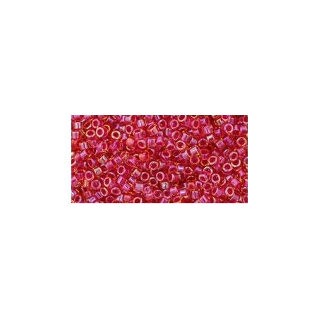 TOHO Treasure Beads 11/0 Inside-Color Rainbow Light Topaz/Mauve Lined - 5g