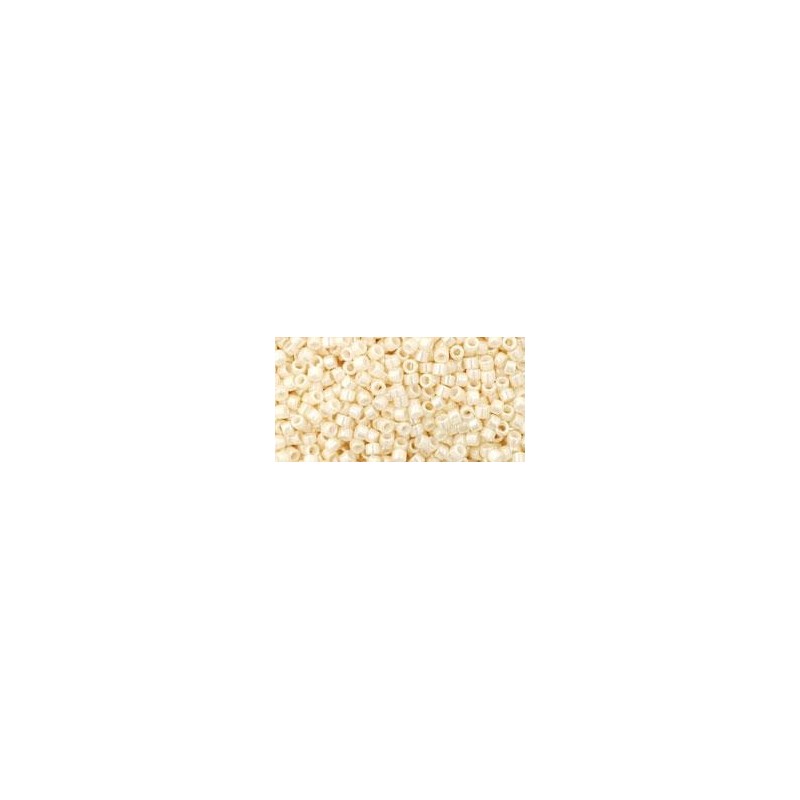 TOHO Treasure Beads 11/0 Opaque-Lustered Light Beige- 5g TOHO Treasure Beads 11/0 Opaque-Lustered Light Beige- 5g