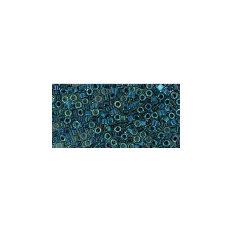 TOHO Treasure Beads 11/0 Inside-Color Luster Crystal/Capri Blue Lined - 5g