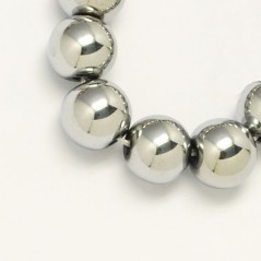 Hematit nemagnetický "Silver" korálky 8mm x 1ks