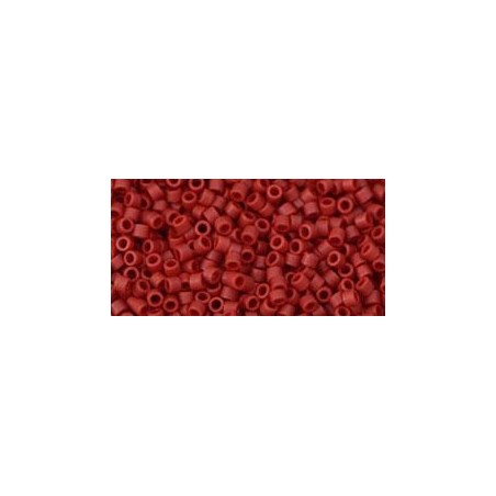 TOHO Treasure Beads 11/0 Opaque Frosted Pepper Red - 5g