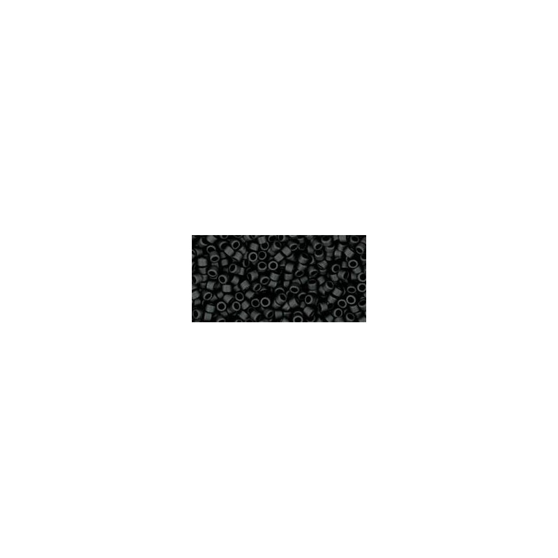 TOHO Treasure Beads 11/0 Opaque-Frosted Jet - 5g TOHO Treasure Beads 11/0 Opaque-Frosted Jet - 5g