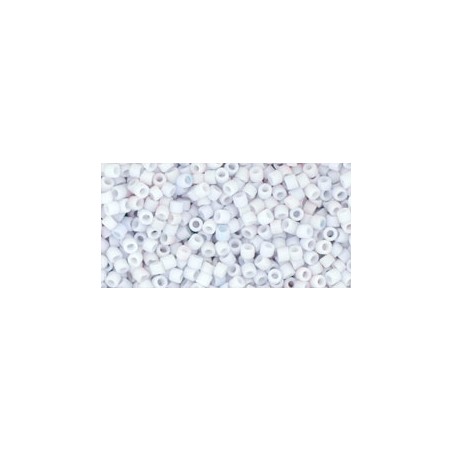 TOHO Treasure Beads 11/0 Opaque-Pastel-Frosted Light Gray - 5g
