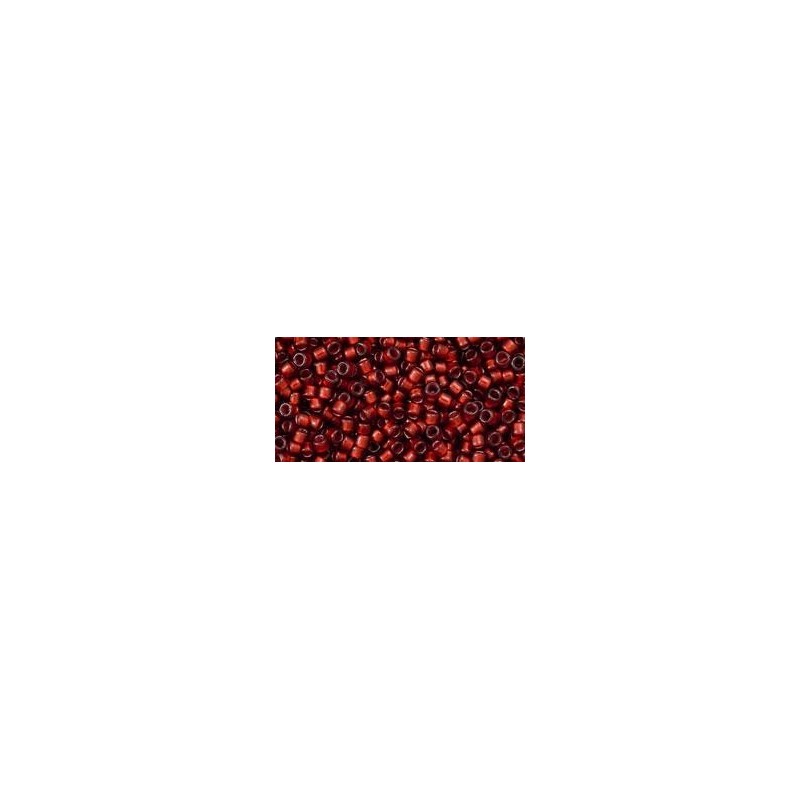 TOHO Treasure Beads 11/0 Silver-Lined Frosted Ruby - 5g