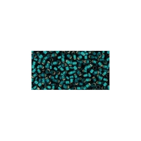 TOHO Treasure Beads 11/0 Silver-Lined Frosted Teal - 5g