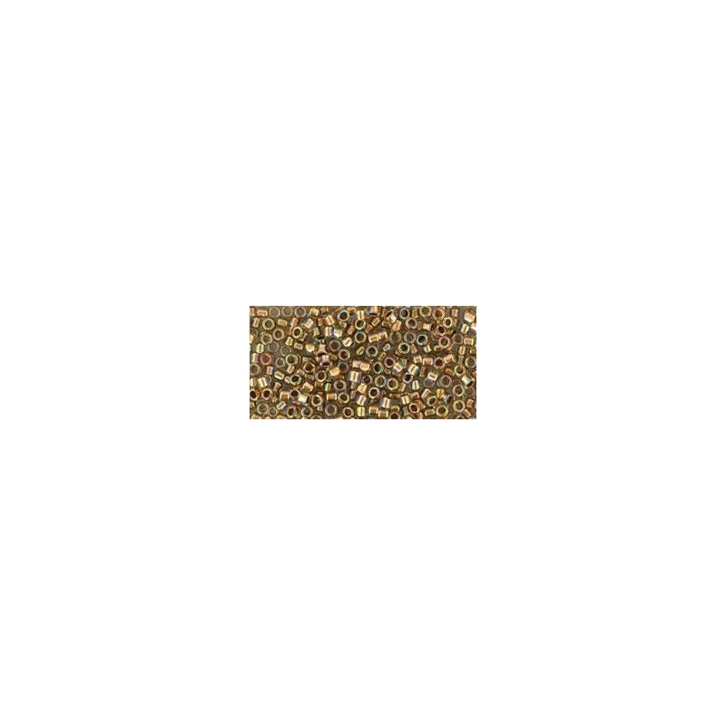 TOHO Treasure Beads 11/0 Gold-Lined Rainbow Crystal - 5g