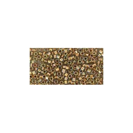 TOHO Treasure Beads 11/0 Gold-Lined Rainbow Crystal - 5g