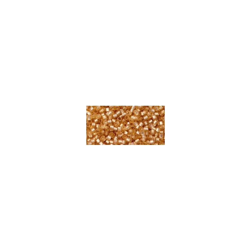 TOHO Treasure Beads 11/0 Silver-Lined Milky Light Topaz  - 5g