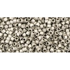 TOHO Treasure Beads 11/0 Metallic-Silver-Frosted Antique Silver- 5g
