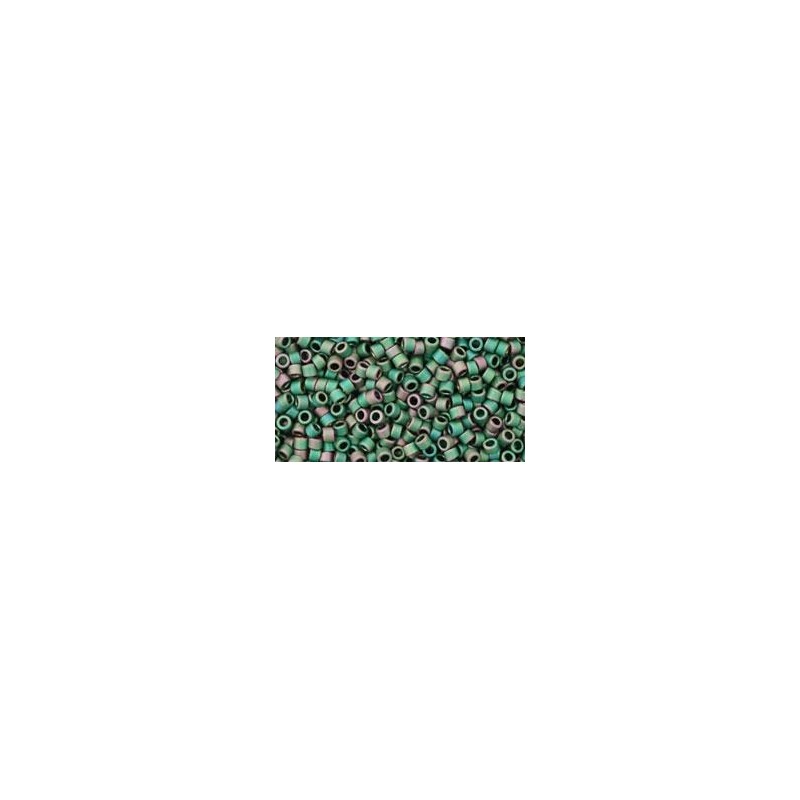 TOHO Treasure Beads 11/0 Matte-Color Iris Peridot- 5g TOHO Treasure Beads 11/0 Matte-Color Iris Peridot- 5g