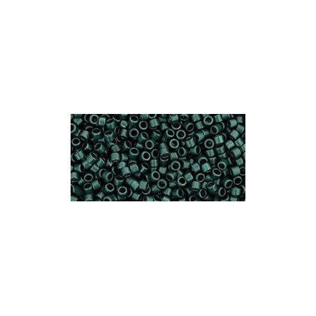 TOHO Treasure Beads 11/0 Higher-Metallic Frosted Teal Hematite - 5g