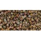 TOHO Cube 1.5mm Hybrid Luster - Opaque Gold/Smoky Topaz - 5g