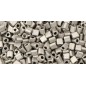 TOHO Triangle 11/0 Metallic Frosted Antique Silver - 10g